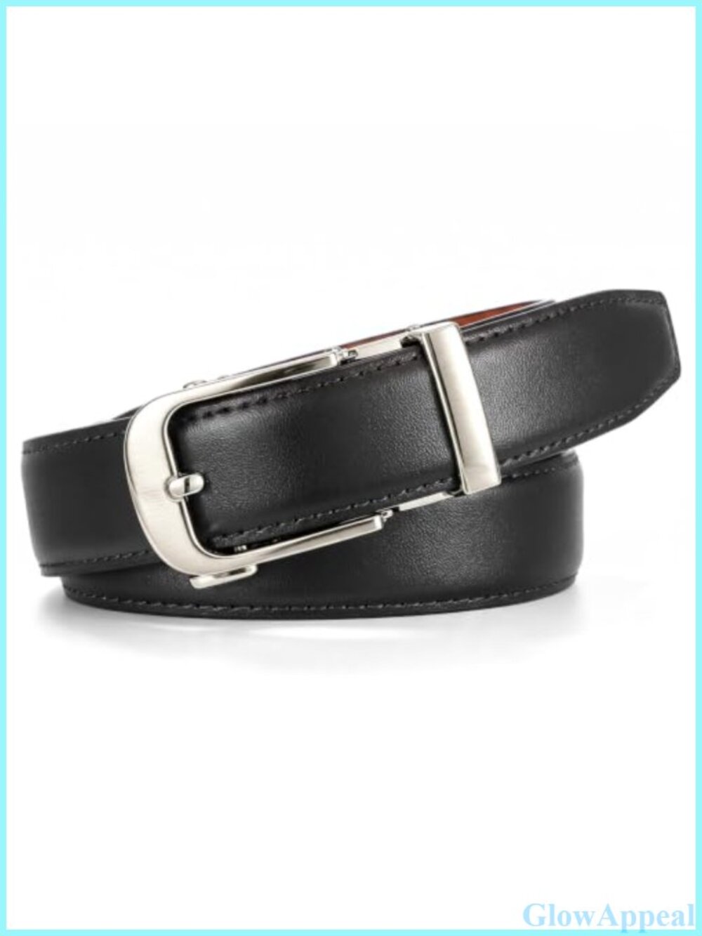 Womens Ratchet Leather Belt Adjustable Slide Buckle Jeans Dress